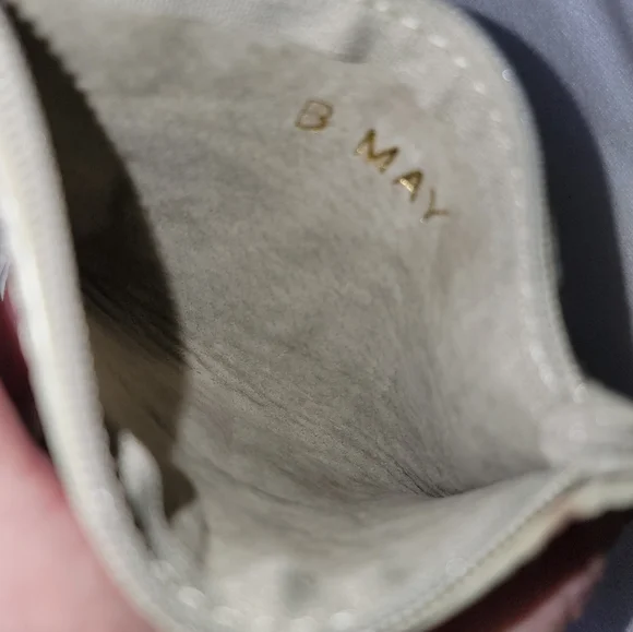 B May Crocodile Leather Purse W Card Pouch - Picture 7 of 8